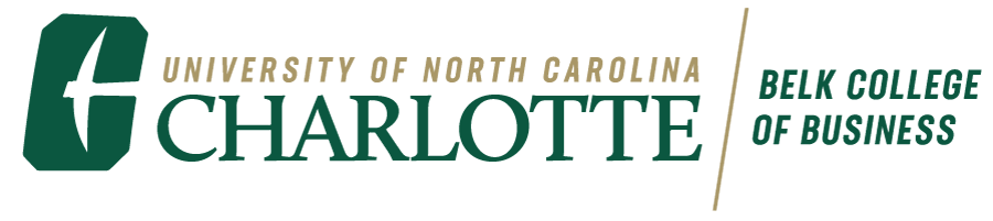 University of North Carolina Charlote Belk College of Business logo